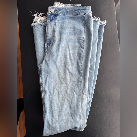 FREE PEOPLE Light Denim Super Wide Blue Jeans - Picture 8 of 10